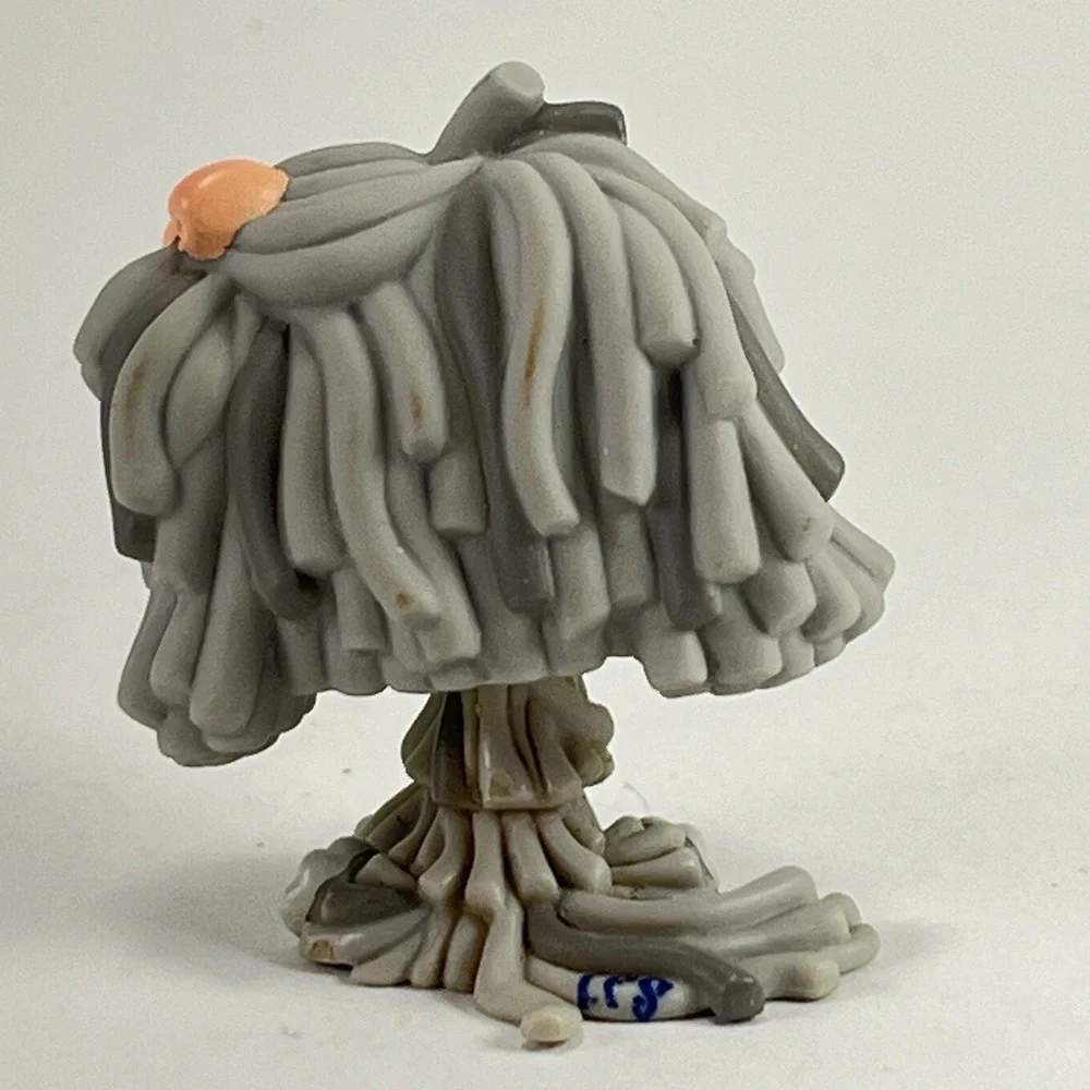 Littlest‎ Pet Shop #1458 Komondor Gray Shaggy Mop Sheepdog Kids LPS Vintage